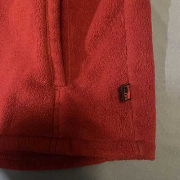 Woolrich Andes Fleece Vest Women's Large Red Mock Neck Pockets Outdoors Holiday - Picture 11 of 11